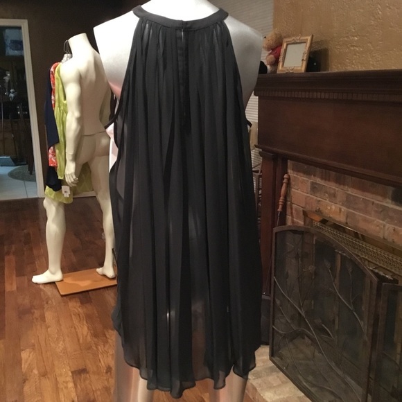 Kenneth Cole, sheer pleated sleeveless top. - Picture 2 of 4